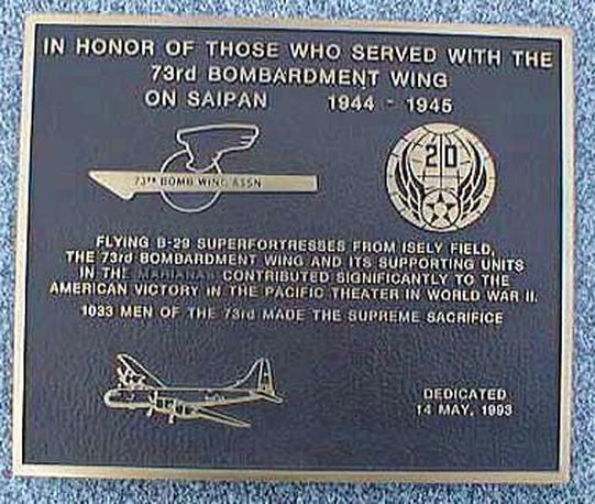 73rd Wing Plaque in Dayton, Ohio