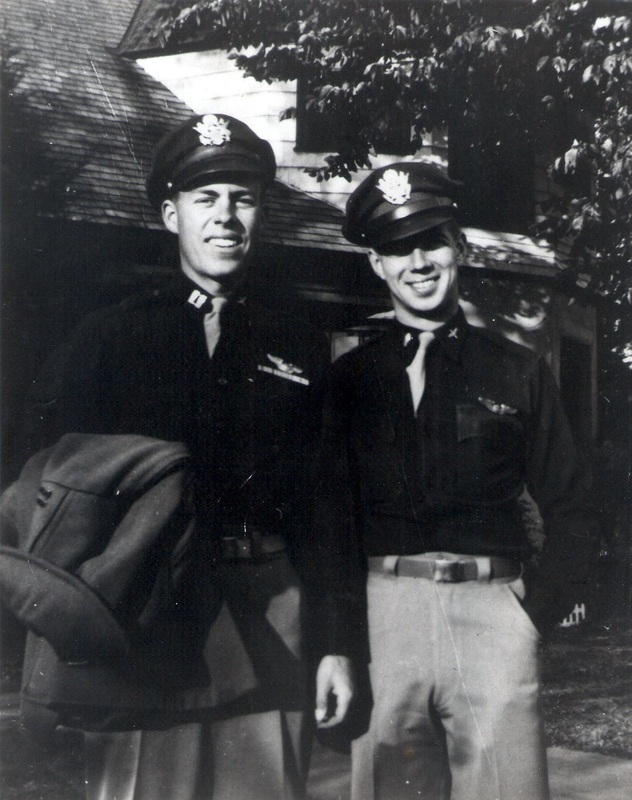 Capt Field and an unidentified fellow flight officer