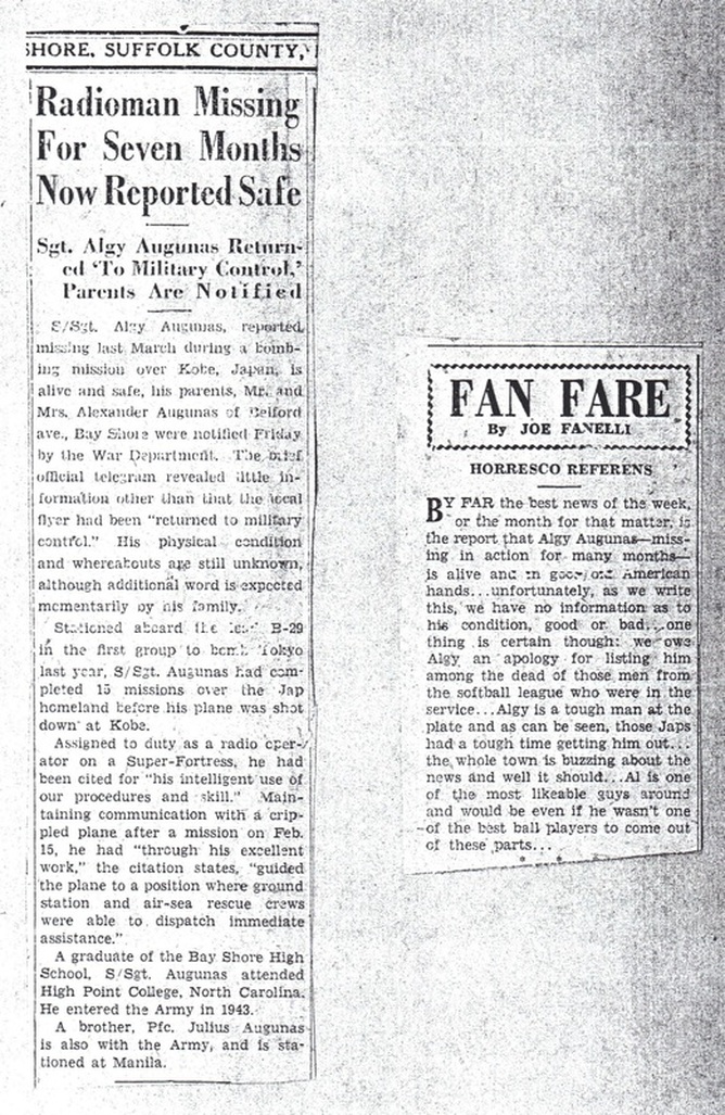 Similar newspaper articles on Algy Augunas