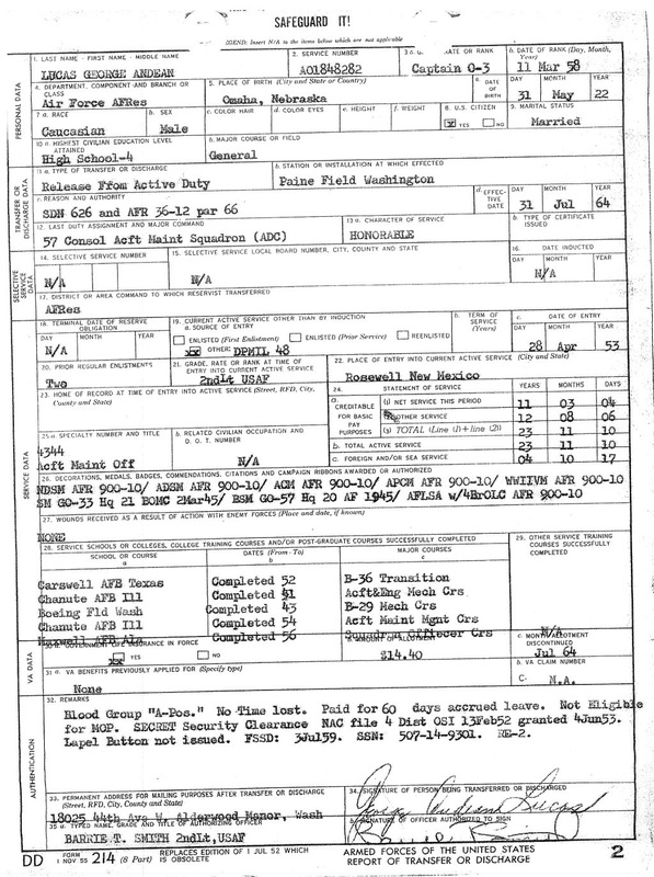 George A. Lucas Honorable Discharge pg 11