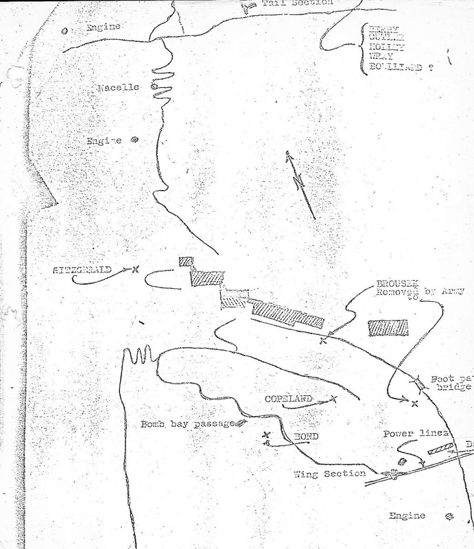 POW Camp sketch w.B29