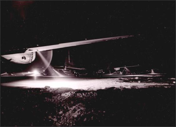 B-29's night take off