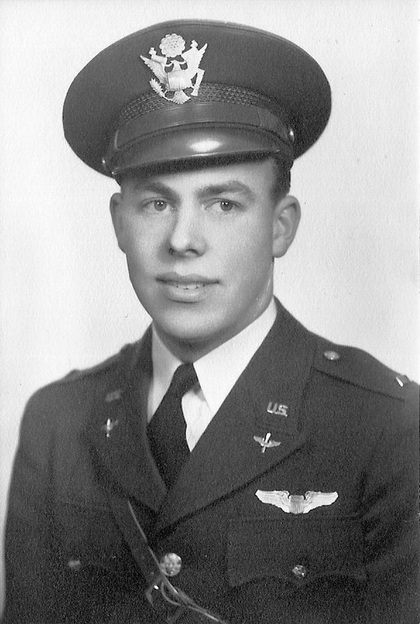 Richard Field upon his appointment as a 2nd Lt following flight training