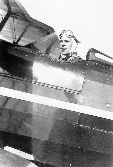 Capt. Richard A. Field first solo flight