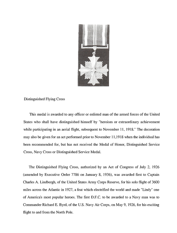 Distinguished Flying Cross orders